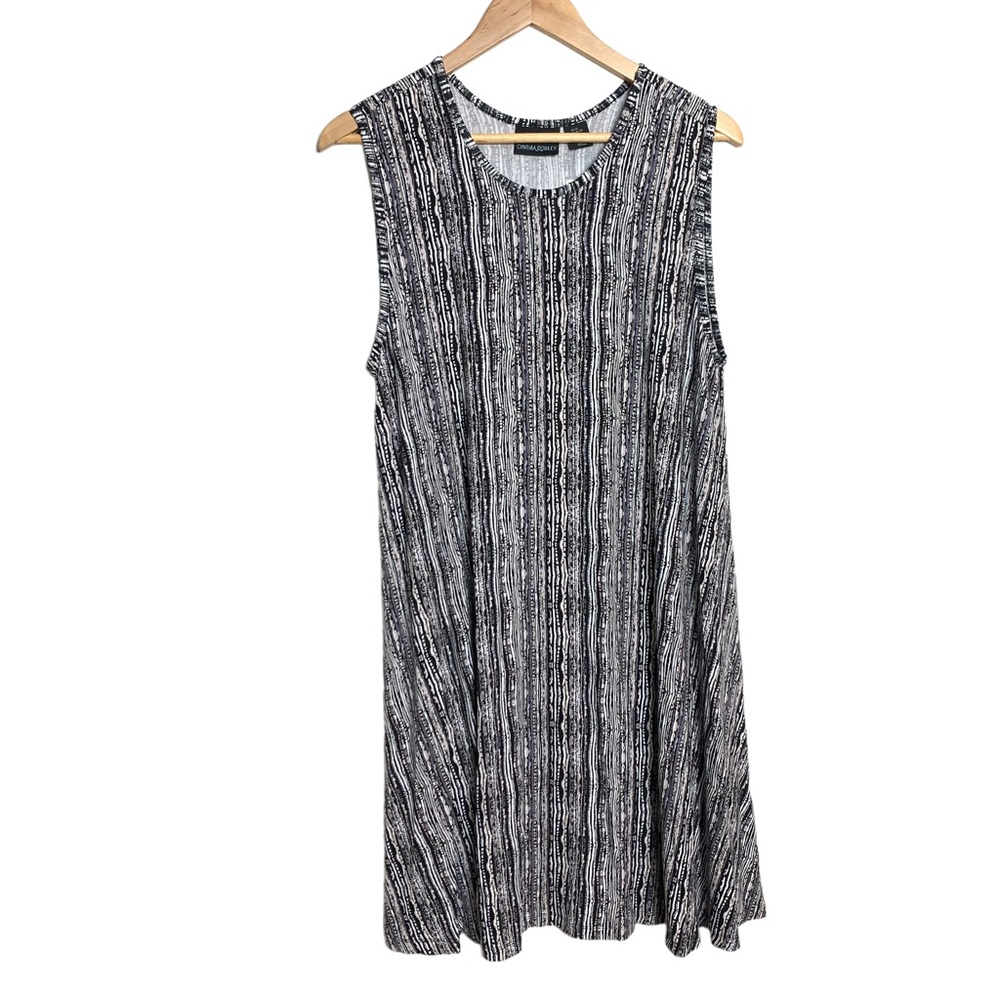 Cynthia Rowley Womens Print Tank Dress Size XL Multicolor Sleeveless Rayon Blend - Picture 1 of 5